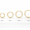 IMG_8632 Elegant Gold Hoop Earrings 12 mm