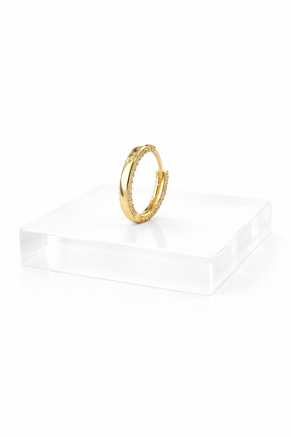 IMG_8634 Elegant Gold Hoop Earrings 12 mm
