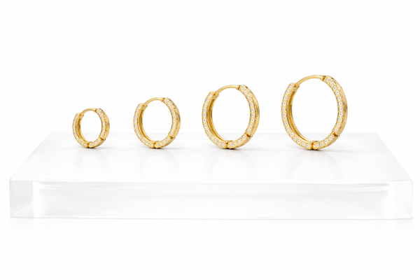 IMG_8635 Elegant Gold Hoop Earrings 12 mm